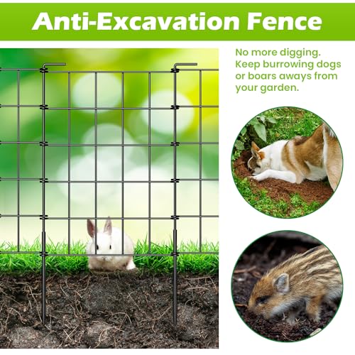 12 Pack 24 in x 13 ft Metal Wire Garden Fence Panels M505