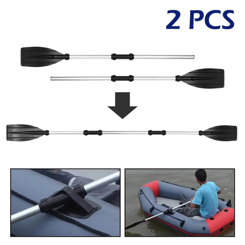 1 Pair Telescoping Aluminum Alloy Boat Kayak Paddles R361497