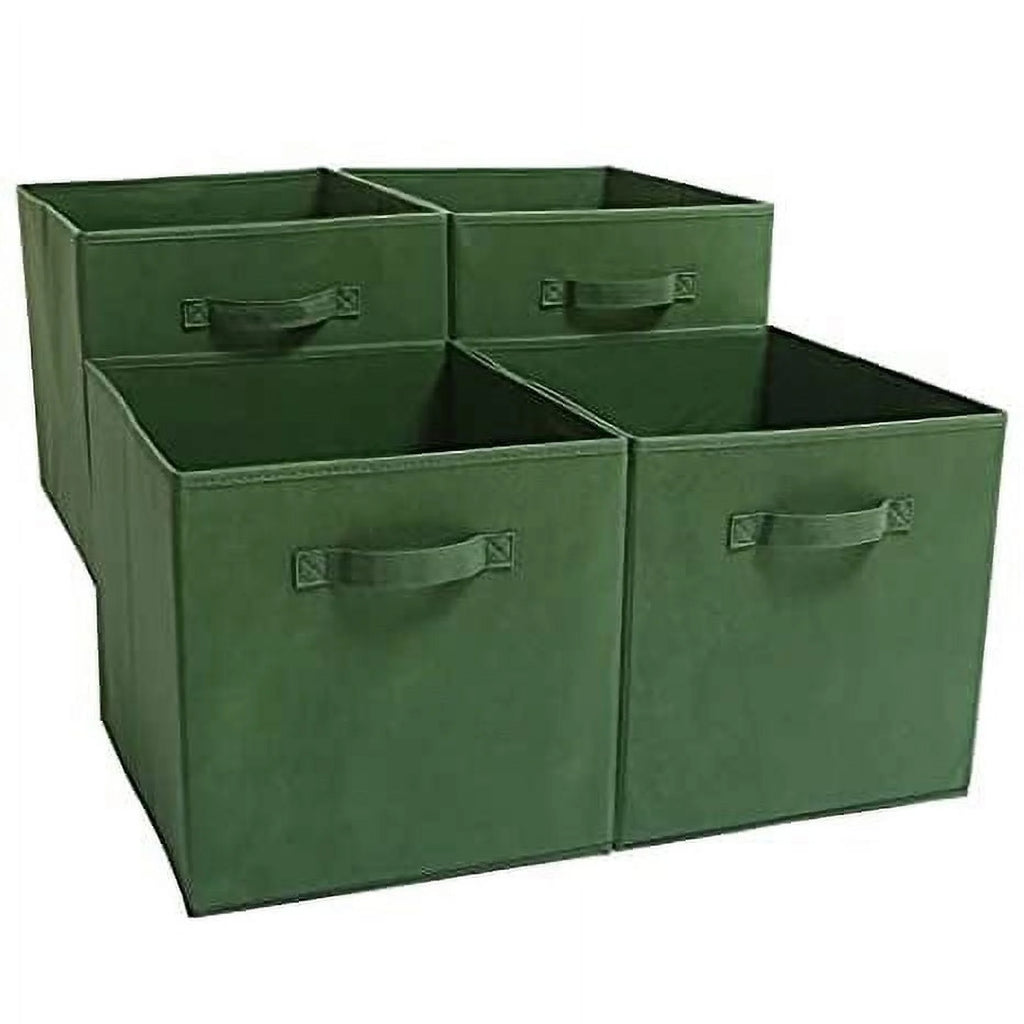Set of 4 Foldable Fabric Storage Baskets X37096