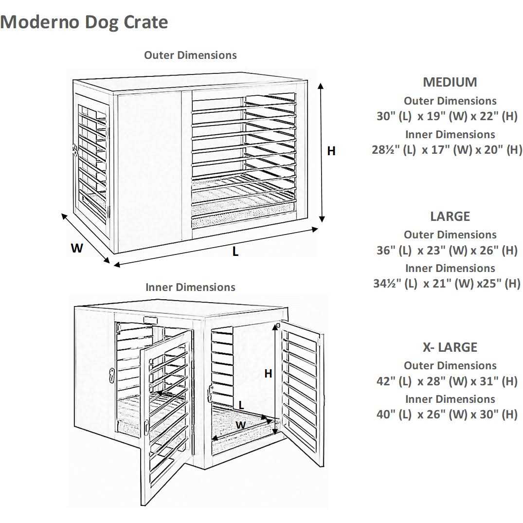 Moderno Dog Crate A928