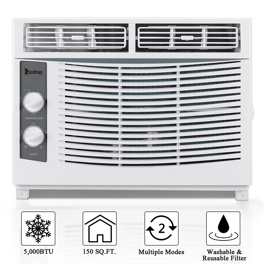 5000BTU 115V 450W White Window Air Conditioner Q523264