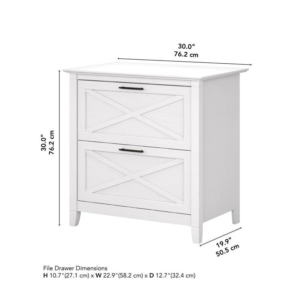 Oak 2 Drawer Wood File Cabinet E553950