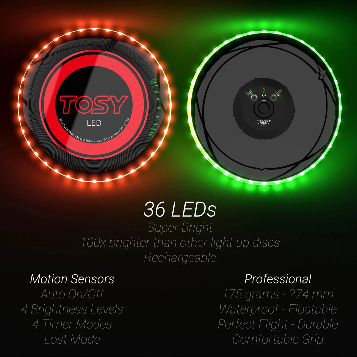 Light Up Flying Disc Rechargeable F385