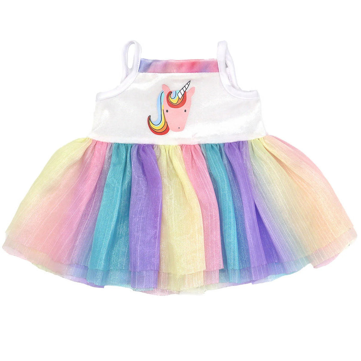 Rainbow Fluffy Skirt Doll Clothing A13008