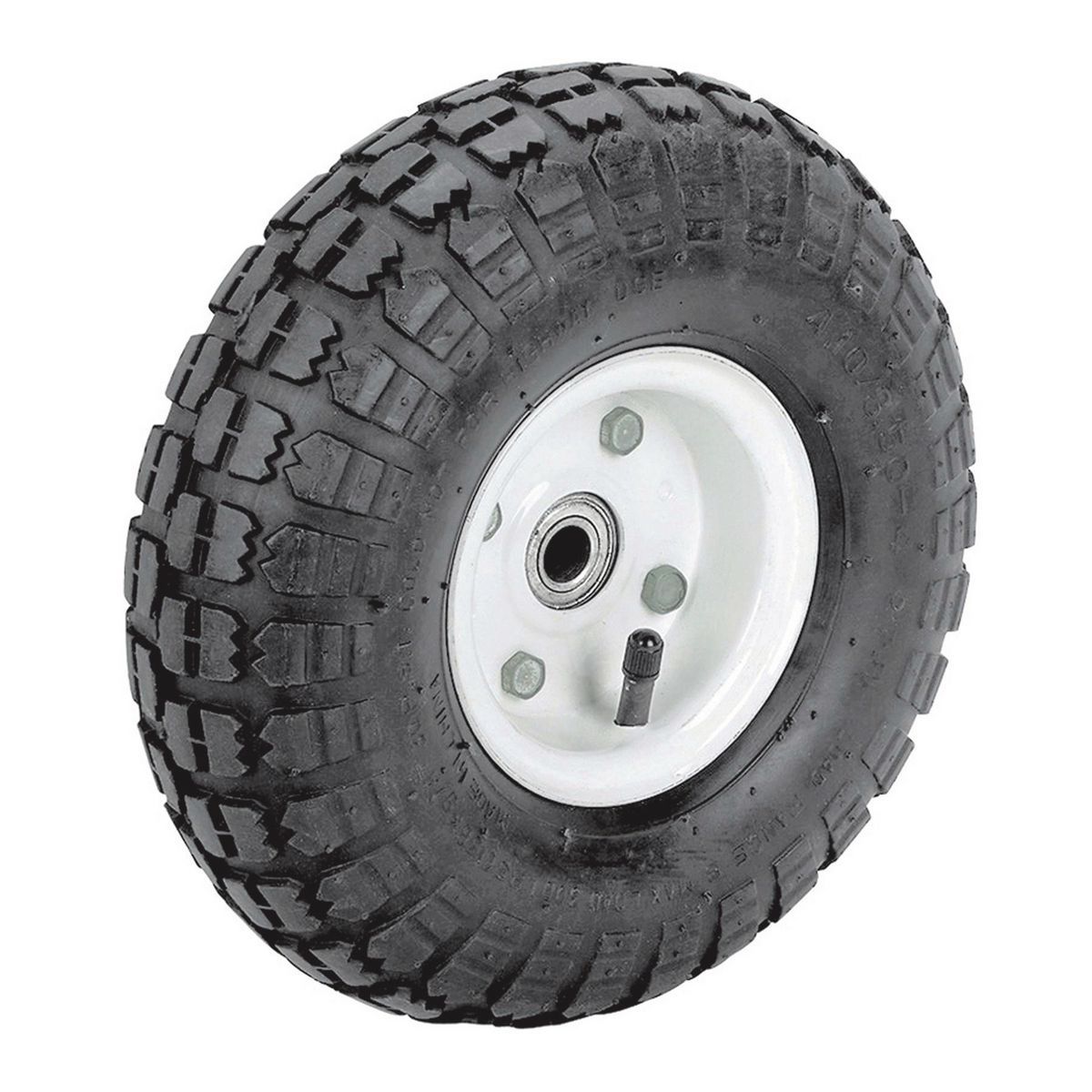 10 in. Pneumatic Tire with White Hub R7918