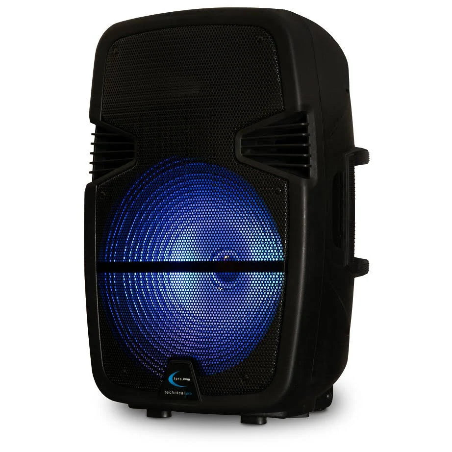 Rechargeable Wireless Loudspeaker Package with Tripod, Microphone, and Cable O905