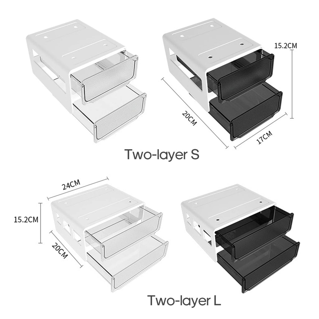 Invisible Under Desk Drawer Stationery Organizer L3664