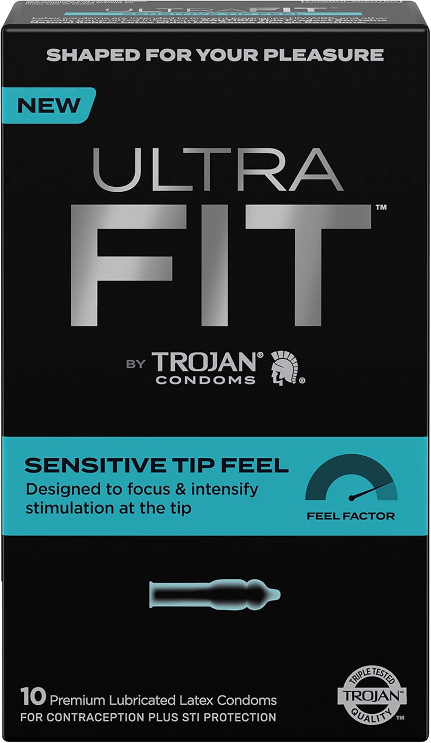 Ultrafit Sensitive Tip Condoms, 10 Count F91249