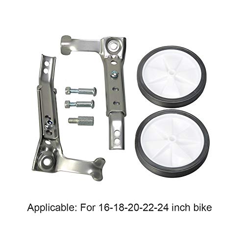 1 Pair Steel Bicycle Training Wheels for 16 18 20 22 24 Inch Bikes X19128