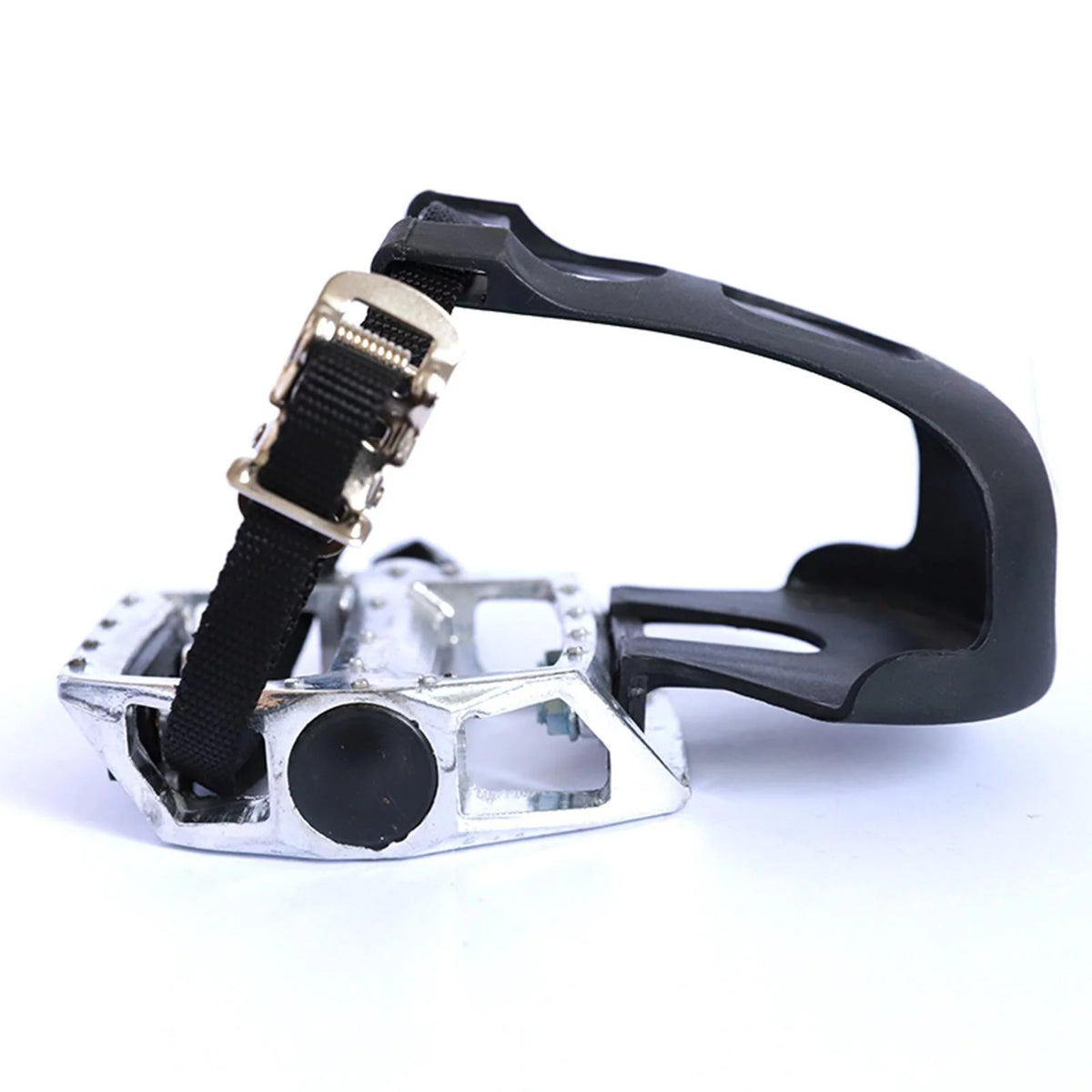 1 Pair Exercise Bike Pedals with Straps and Toe Clips V23411
