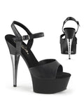 Black Faux Leather Captiva-609 Shoes B6749