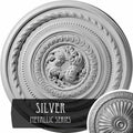 Hand-Painted Silver Ceiling Medallion S327914