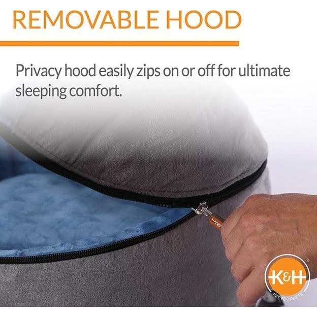 Self-Warming Hooded Kitty Bed U52298