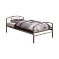 Twin Metal Bed with Arched Headboard T501