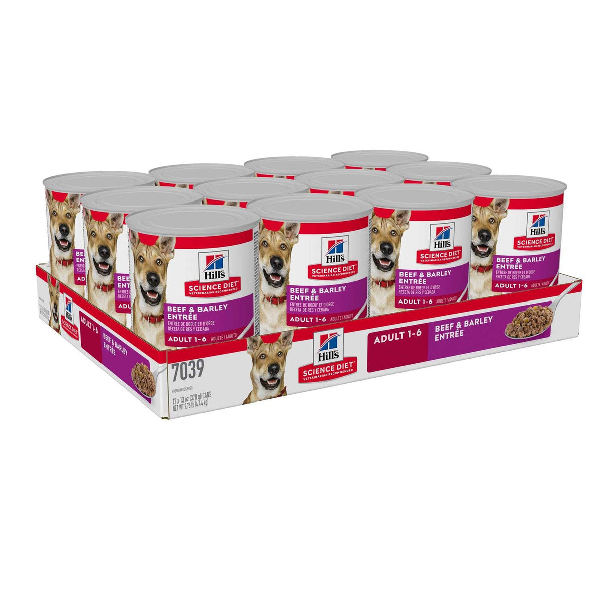 Adult Beef & Barley Entree Dog Food T239