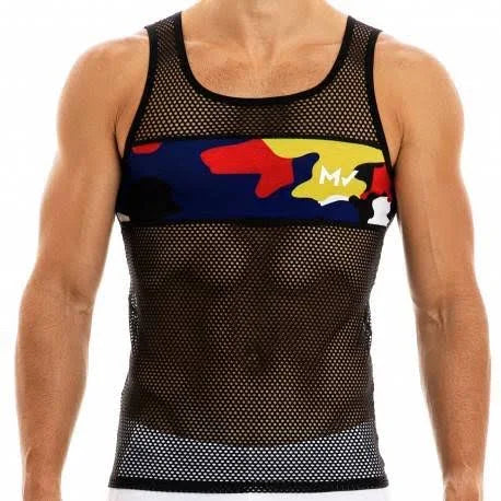 Camouflage Mesh Tank Top S23140