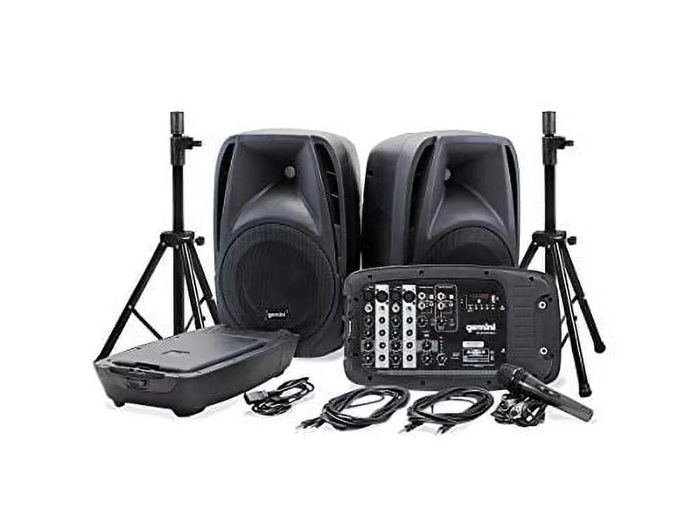 Bluetooth Portable PA System with Detachable Powered Mixer N689