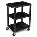 Black 3 Shelf Utility Cart G937050