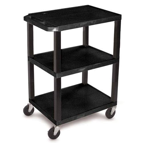 Black 3 Shelf Utility Cart G937050