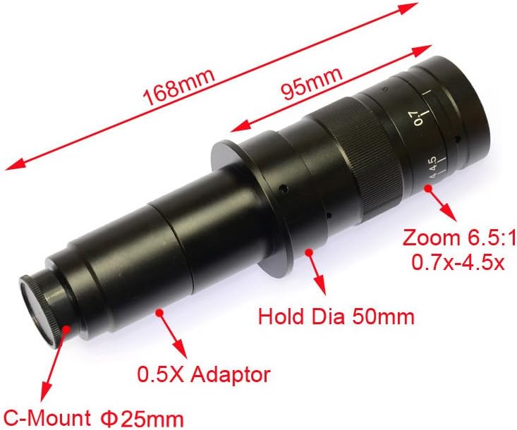 14MP HD Digital Microscope Camera with 180x Zoom Lens T397