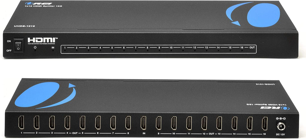 1 in 16 4K HDMI Splitter 4:4:4 8-bit HDMI 2.0 18 Gbps 4K @ 60Hz J9041