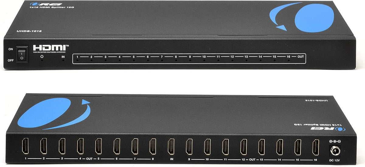 1 in 16 4K HDMI Splitter 4:4:4 8-bit HDMI 2.0 18 Gbps 4K @ 60Hz J9041