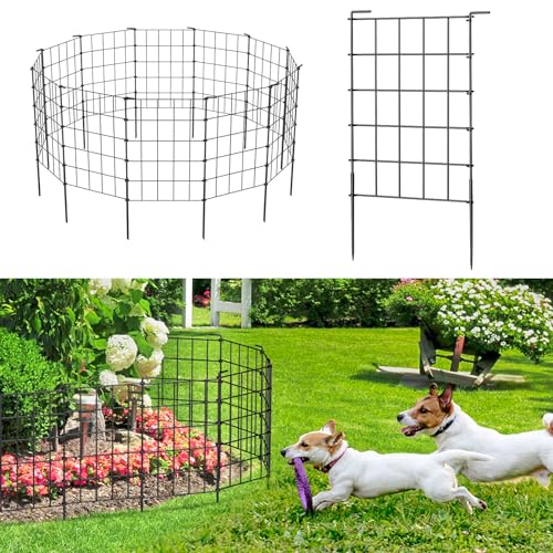12 Pack 24 in x 13 ft Metal Wire Garden Fence Panels M505