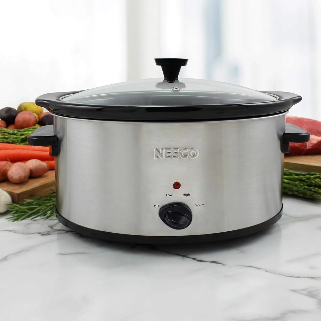 6 Quart Silver Slow Cooker U3804