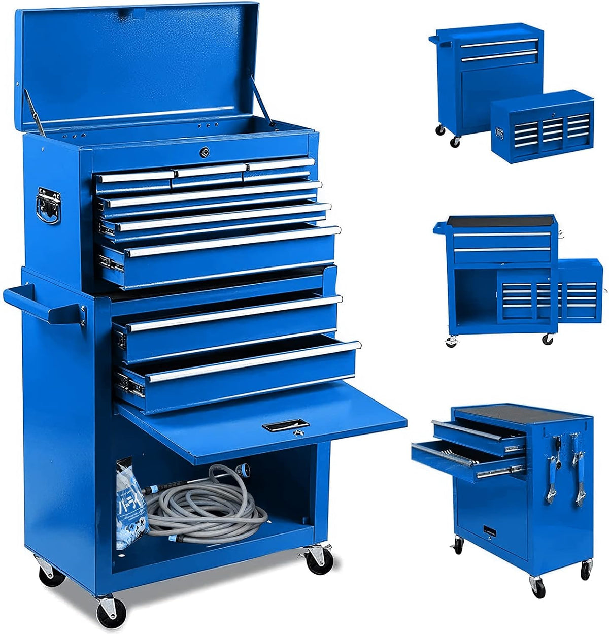 8 Drawer Rolling Tool Chest Cabinet with Lock X28450