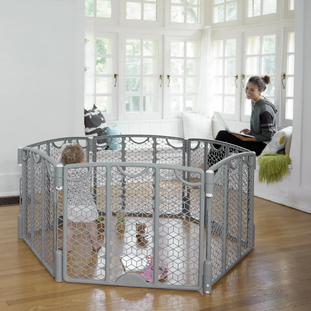 6-Panel Cool Gray Plastic Play Gate M980