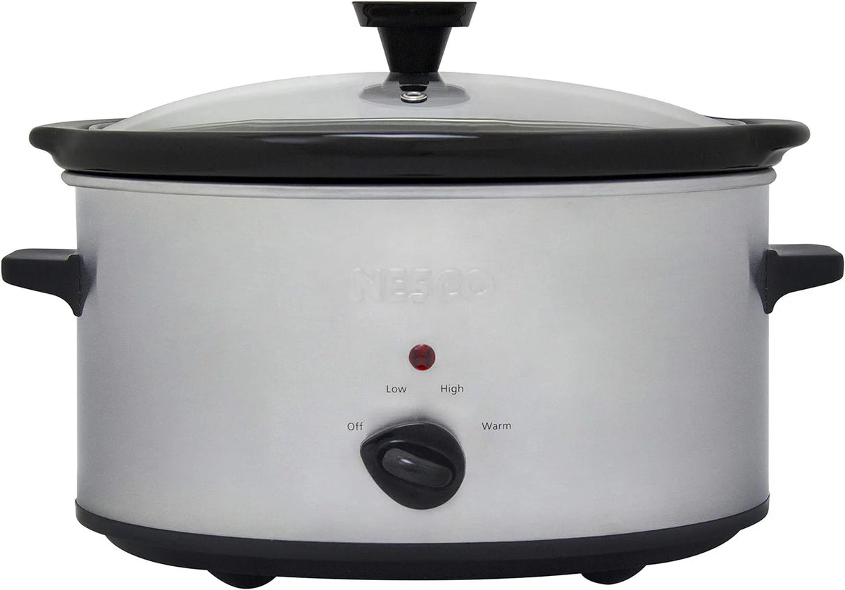 6 Quart Silver Slow Cooker U3804