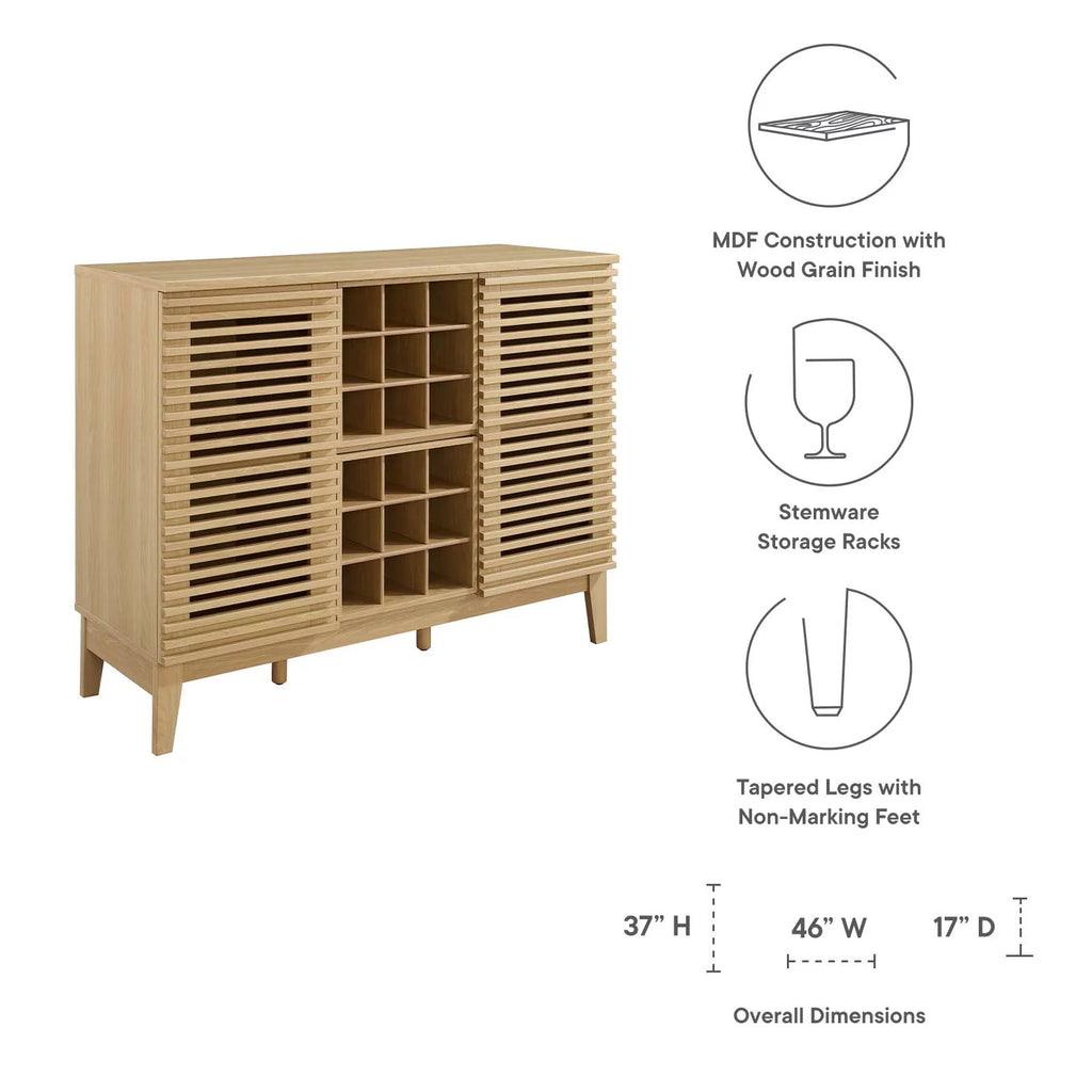 Oak Bar Cabinet O18290