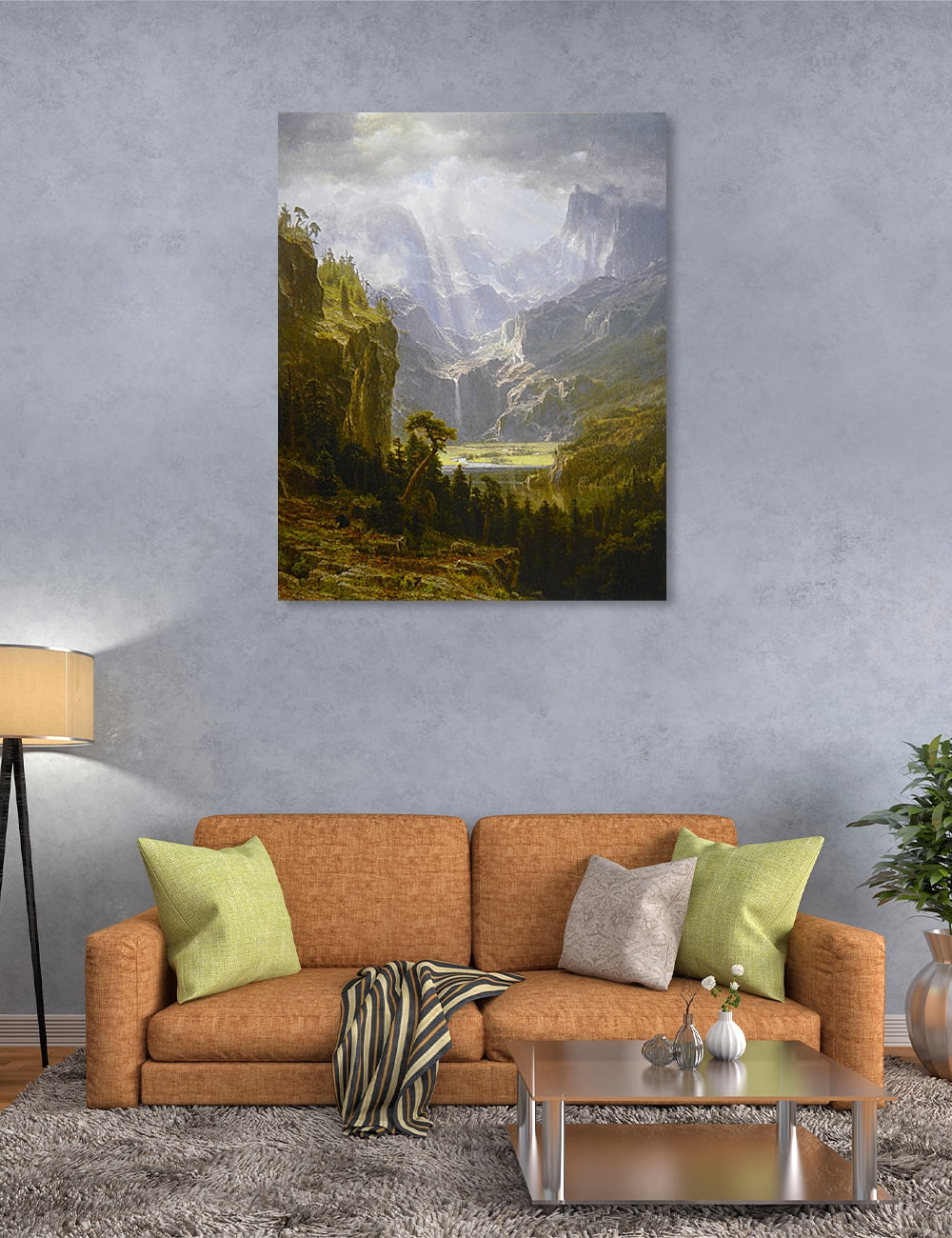 Rocky Mountains Giclee Print on Canvas 30" H x 24" W A2314