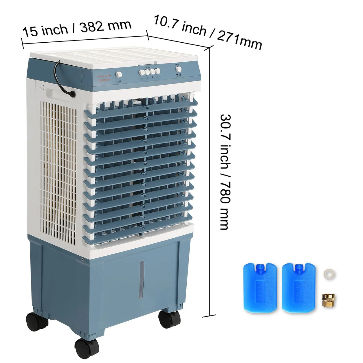 3-in-1 Evaporative Cooler 1400 CFM 5 Gal K91621
