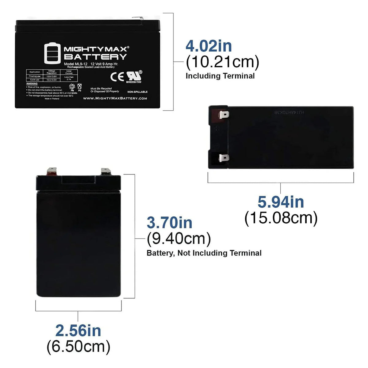 12V 9AH SLA Battery with Charger Z50092