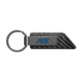 Black PU Leather Carbon Fiber Key Chain G53260
