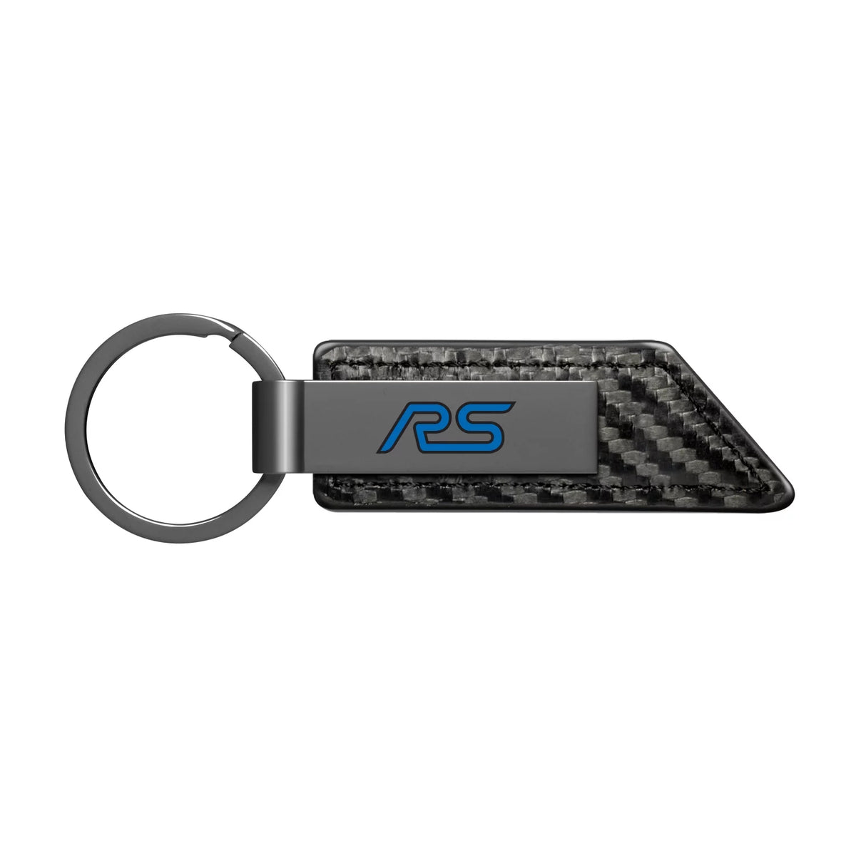 Black PU Leather Carbon Fiber Key Chain G53260