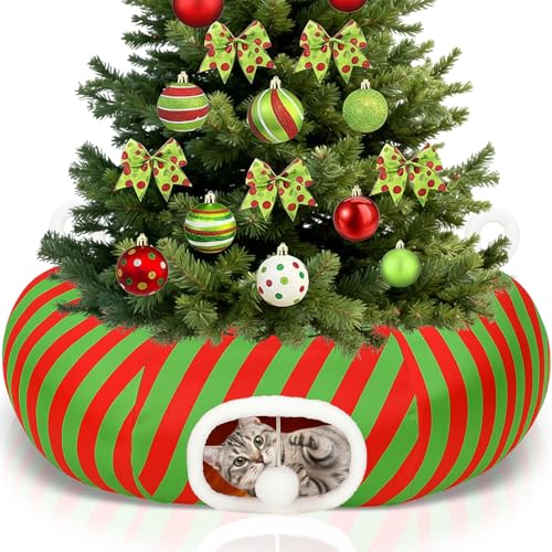 Cat Bed Tunnel with Hanging Ball B8647