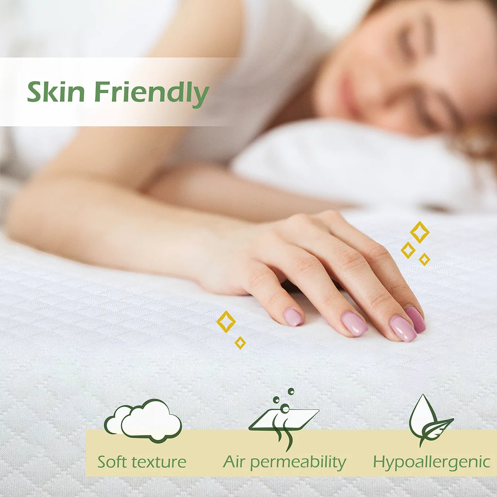 Espresso Leatherette Eastern King Bed with 8-Inch Mattress I252177