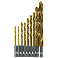 9-Piece Titanium Drill Bit Set L9557