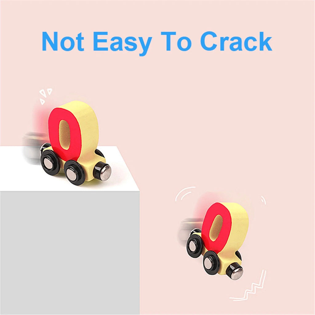 Wooden Magnetic Small Train Building Blocks Puzzle Toys Y674641