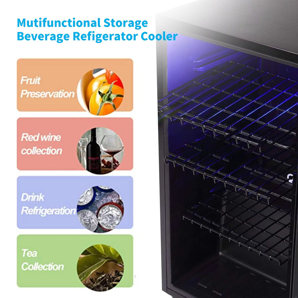120 Can Beverage Fridge Glass Door J13178