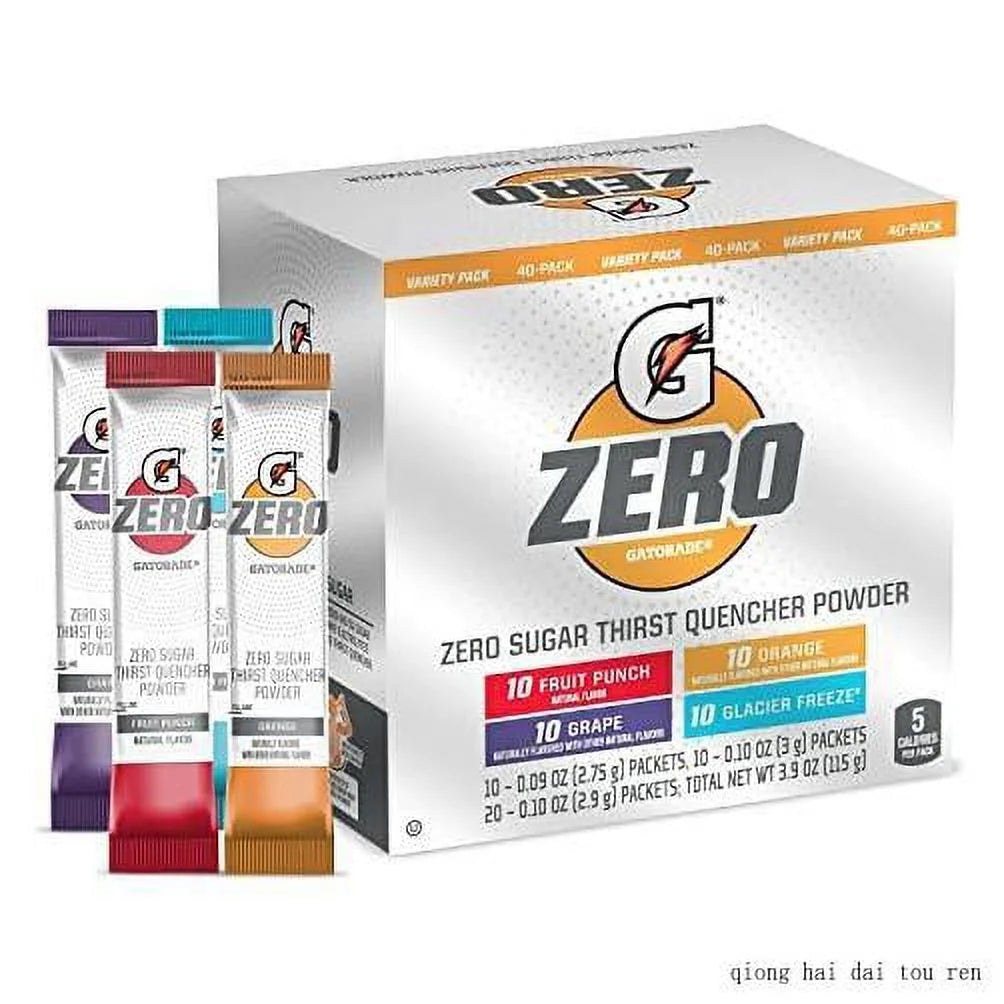 Gatorade Zero Sugar Powder Mix Variety Packets U485027