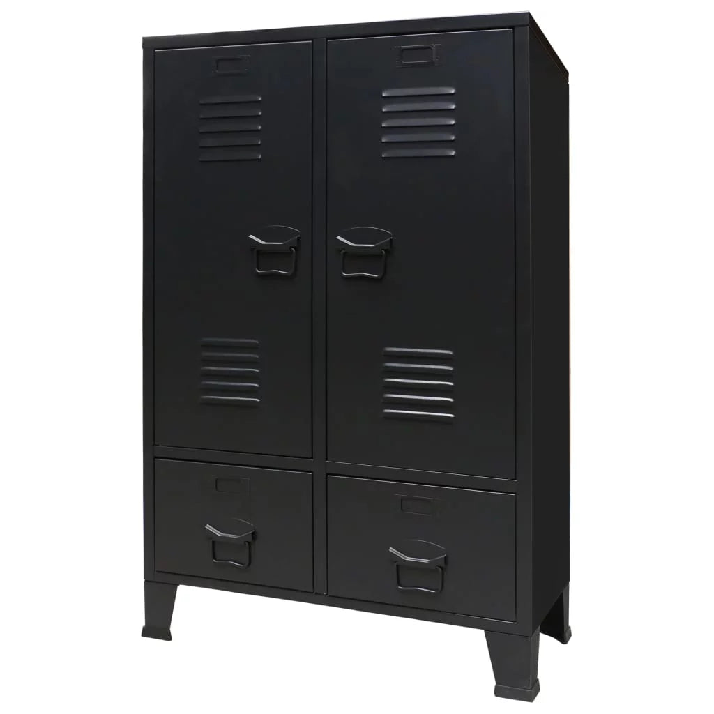 Metal Industrial Style Wardrobe K21978