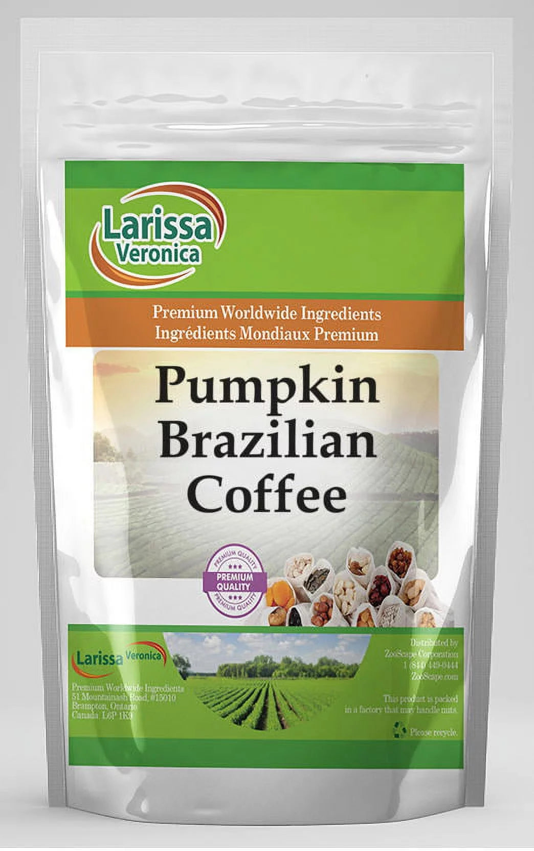 Pumpkin Whole Coffee Beans 16 oz 3-Pack W8308