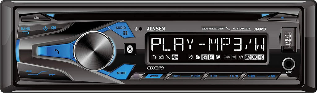AM/FM/CD Single DIN Car Stereo Receiver with Bluetooth P329584