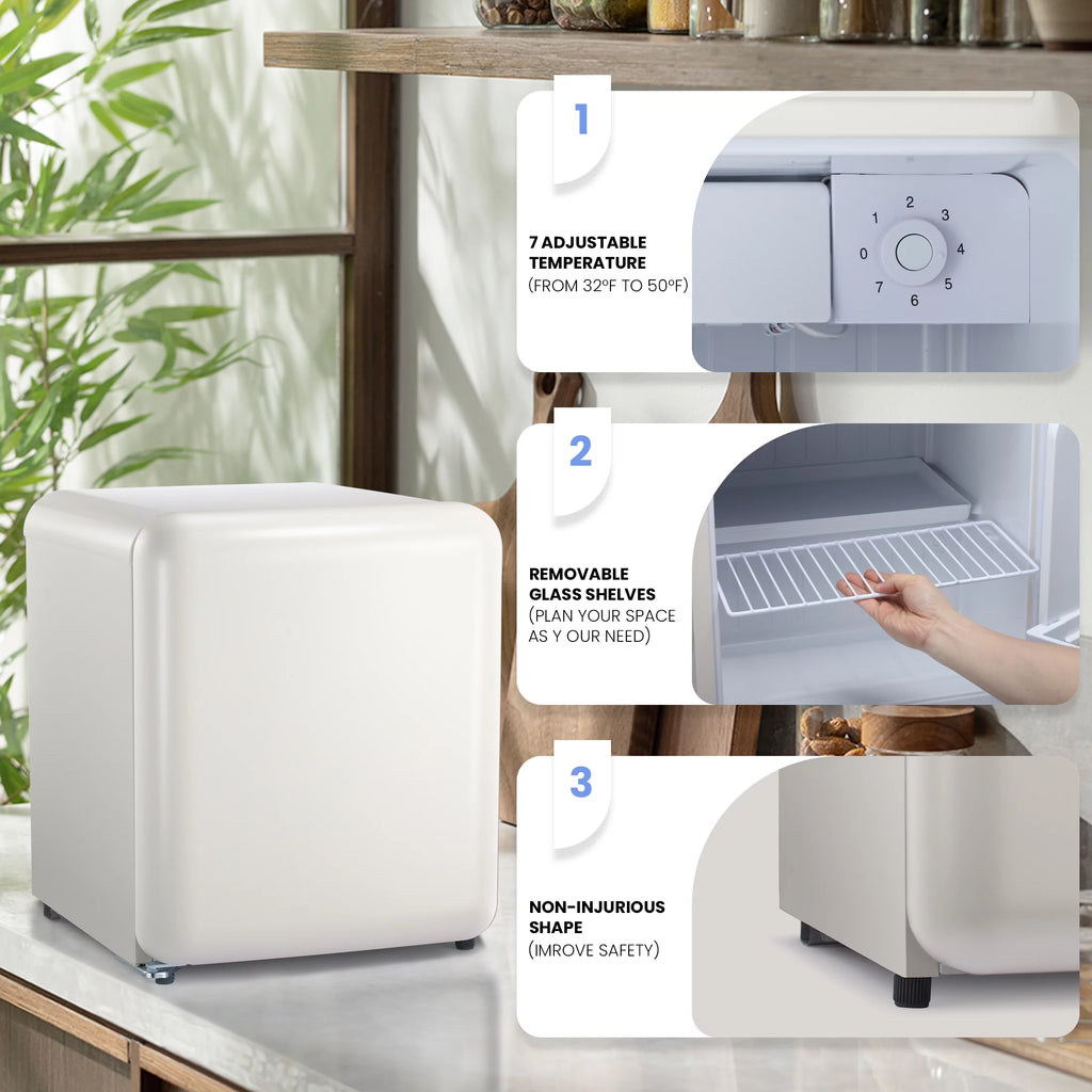 1.1 Cu.ft Compact Upright Freezer with Reversible Single Door Z744057