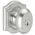 Satin Chrome Keyed Entry Emergency Exit Knob Q3476