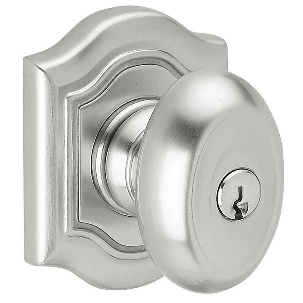 Satin Chrome Keyed Entry Emergency Exit Knob Q3476