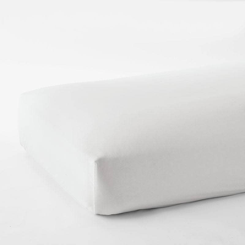 Organic Ivory 300-Thread Count Full Fitted Sheet D982